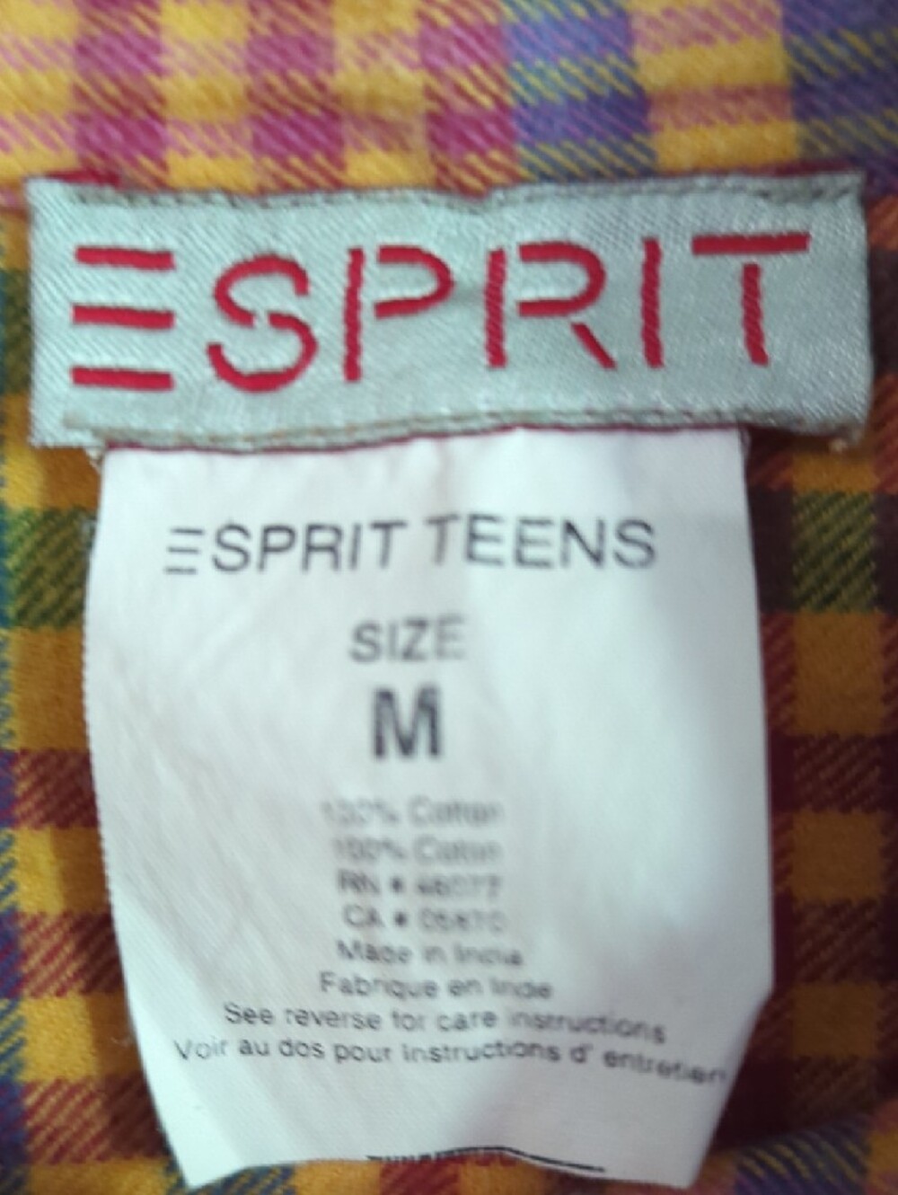 Esprit Colorful Plaid Button-Up Shirt - Picture 2 of 10